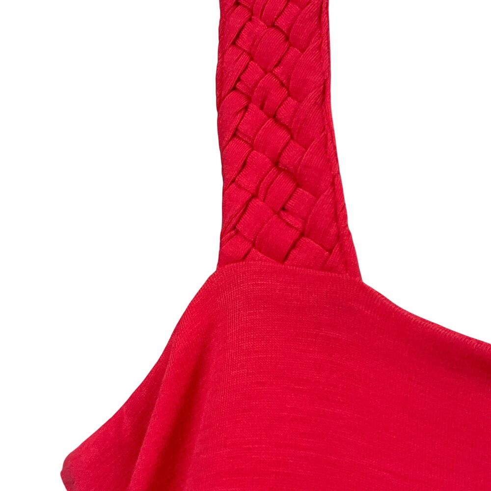 Y2K Maxi Dress Empire Waist Sleeveless Coral Pink 18 20 1X Resort Beach Vacation - Picture 8 of 13